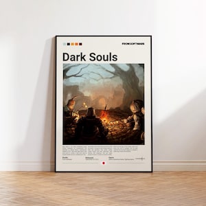 Dark Souls Poster, Gaming Poster, Dark Souls Fan Geschenk, Gaming Print Poster, Gamer Geschenk, Videospiele Poster, Gaming Wanddekor