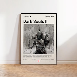 Dark Souls 2 Poster, Gaming Room Poster, Dark Souls 2 Fan Gift, Gaming Print Poster, Gamer Gift, Video Games Poster, Gaming Wall Decor