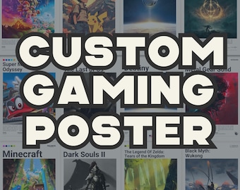 Custom Gaming Poster, Gaming Room Poster, Gaming Wall Poster, Gaming Print Poster, Game Gift, Video Games Poster, Gaming Wall Art