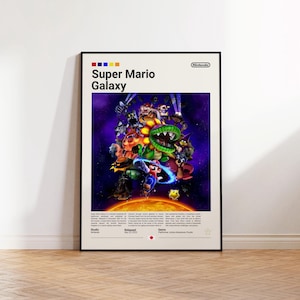 Mario galaxy poster - Etsy 日本