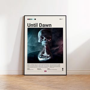 Poster Until Dawn, Poster per sala giochi, Regalo per fan Until Dawn, Poster con stampa da gioco, Regalo per giocatori, Poster per videogiochi, Decorazione artistica da gioco