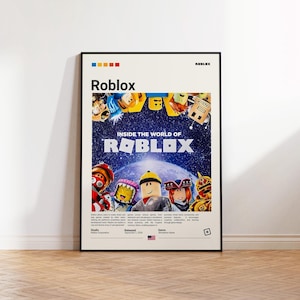 Roblox Poster, Gaming Room Poster, Roblox Fan Gift, Gaming Print Poster, Gamer Gift, Video Games Poster, Gaming Art Wall Decor