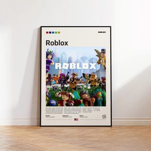 Roblox Poster, Gaming Room Poster, Roblox Fan Gift, Gaming Print Poster, Gamer Gift, Video Games Poster, Gaming Art Wall Decor