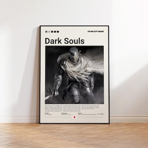 Dark Souls Poster, Gaming Poster, Dark Souls Fan Geschenk, Gaming Print Poster, Gamer Geschenk, Videospiele Poster, Gaming Wanddekor