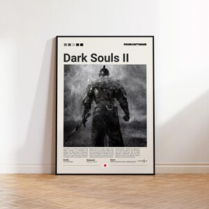 Dark Souls 2 Poster, Gaming Room Poster, Dark Souls 2 Fan Gift, Gaming Print Poster, Gamer Gift, Video Games Poster, Gaming Wall Decor