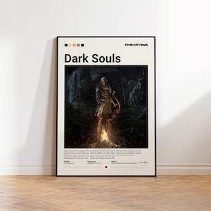 Dark Souls Poster, Gaming Poster, Dark Souls Fan Geschenk, Gaming Print Poster, Gamer Geschenk, Videospiele Poster, Gaming Wanddekor