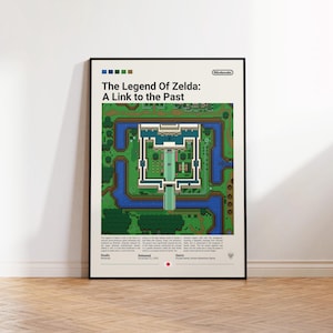 The Legend of Zelda Poster, Gaming Room Poster, The Legend of Zelda Fan Gift, Gaming Print Poster, Gamer Gift, Video Games Poster