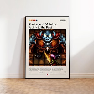 The Legend of Zelda Poster, Gaming Room Poster, The Legend of Zelda Fan Gift, Gaming Print Poster, Gamer Gift, Video Games Poster
