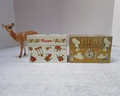 CHOICE Vintage Recipe Box, Lithograph Metal, Tea Coffee Pot Chef Graphics, Kitchen, Note Card Size, Fill W Your Family Heirloom Collection