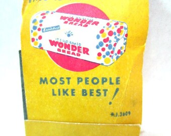 Vintage mid century advertising Taystee Bread sewing kit like matchbook never used Taystee Bread owl