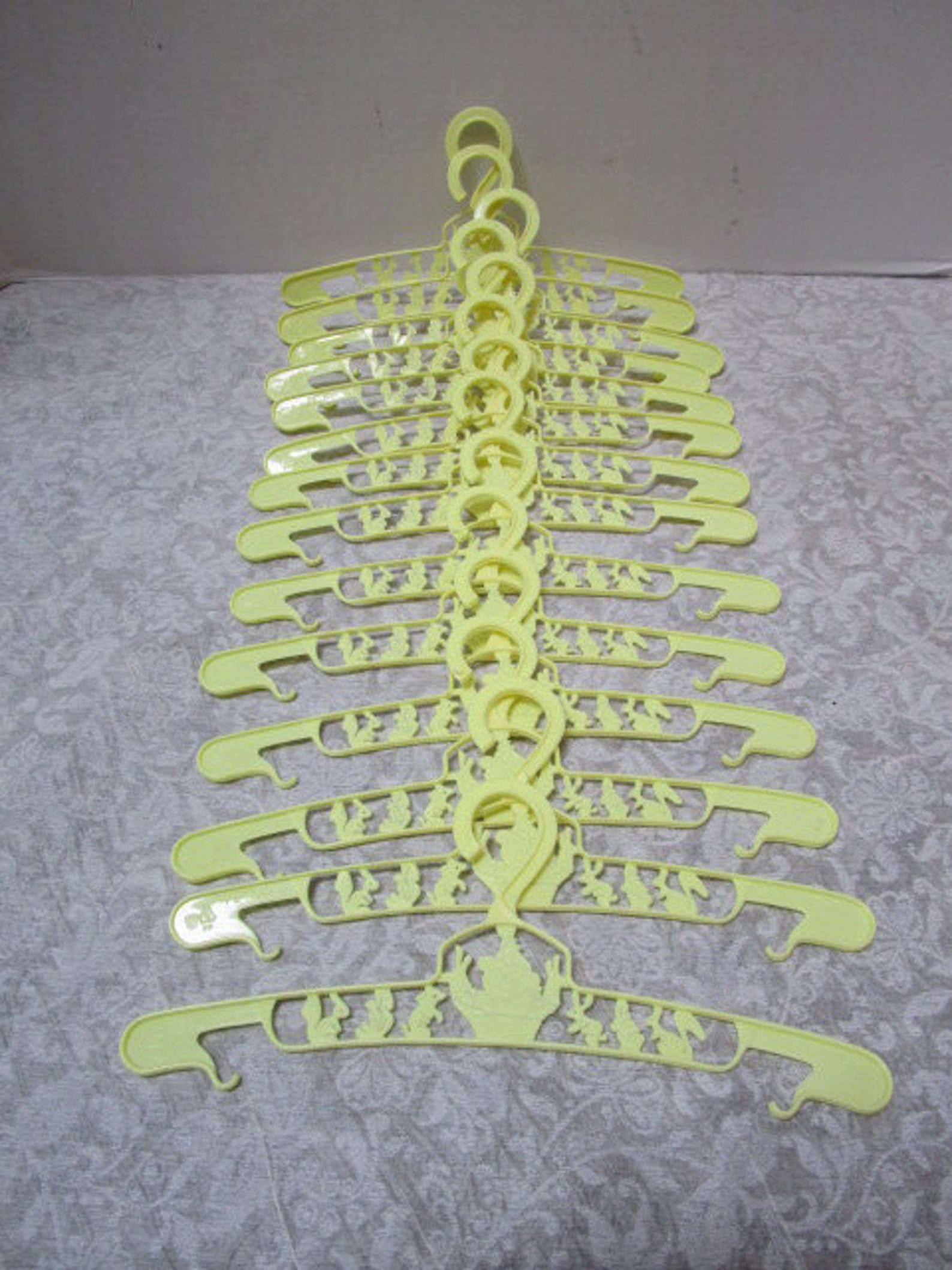 7 Vintage Plastic Hangers Nursery Accessory Clown Woodland Etsy