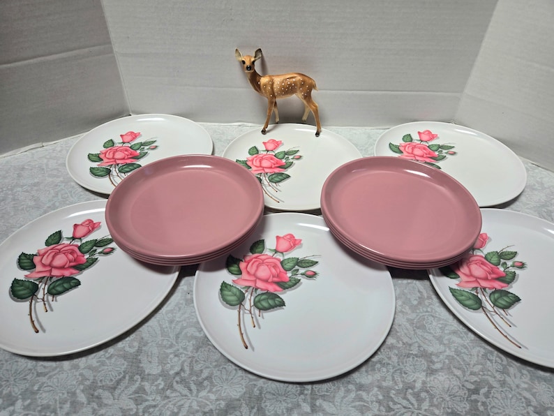 Vintage Raymac Melamine Side Plates: Pastel Colors, Set of 8 - Etsy