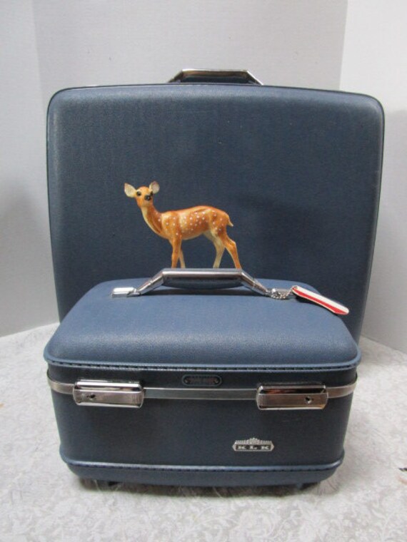 Vintage Set American Tourister TrainCase + Suitcas
