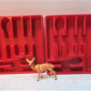 ONE Extra Large Vintage Silverware Divided Tray, Drawer Organizer, Dark Red, Compartments, Flatware Holder, United Plastics, Soft Plastic