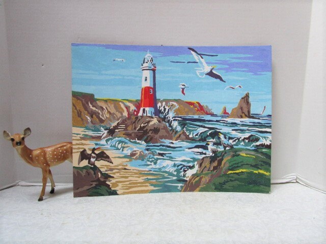 Vintage Paint By Number Painting Cultural Pop Art Pbn Etsy