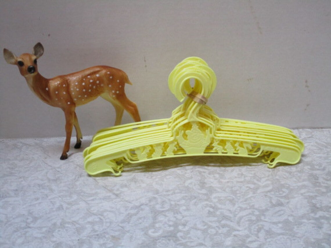 7 Vintage Plastic Hangers Nursery Accessory Clown Woodland Etsy