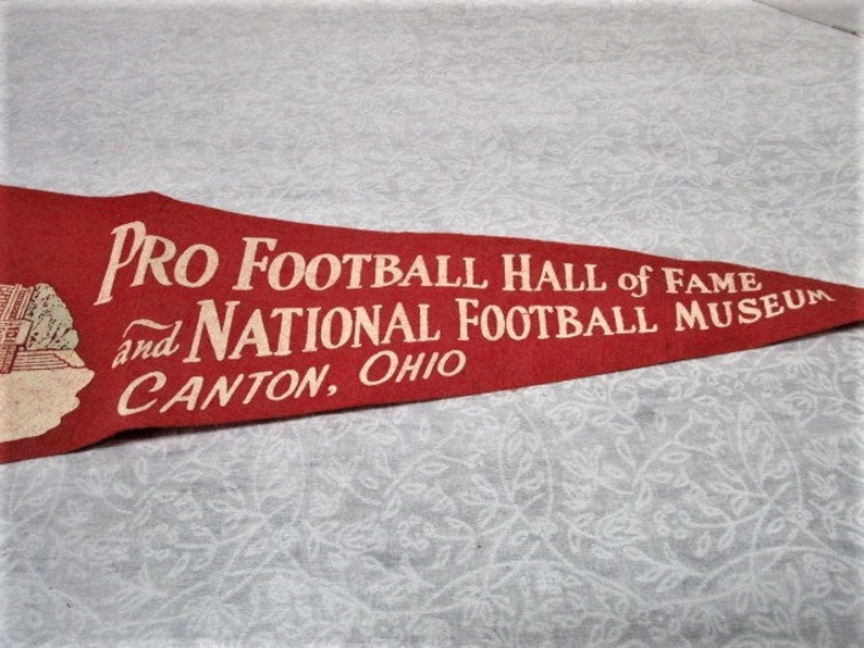 CHOICE Vintage Pennant Ohio Cedar Point OR Football Hall of Fame, Flag Souvenir, Family Vacation Tourist Trip, Felt, Upcycle Craft Supply image 8