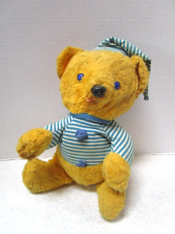 Abandoned Vintage Teddy Bear Please adopt Worn with Love Etsy