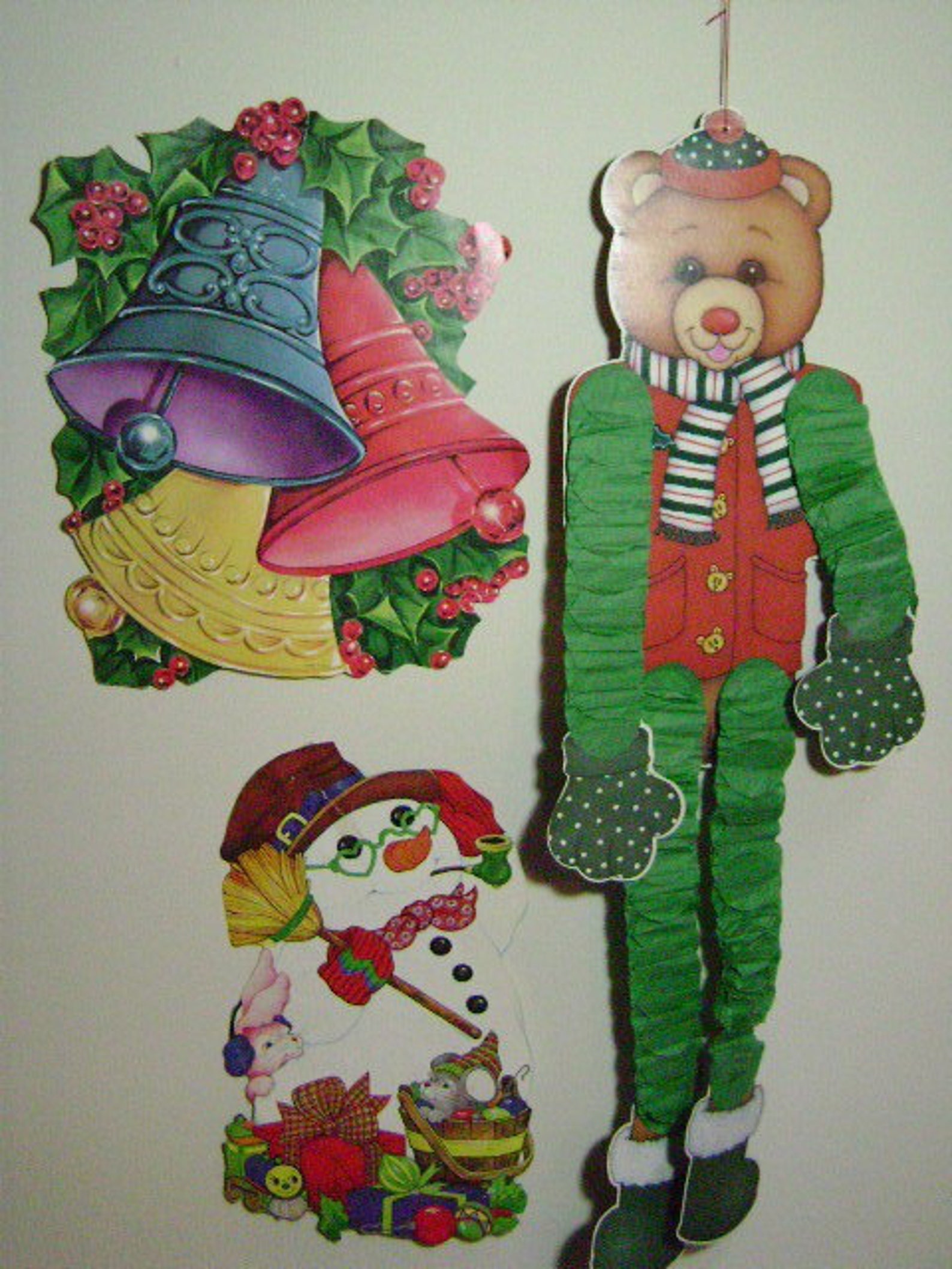 Vintage Die Cut Christmas Decorations 