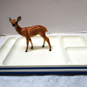 4 Vintage Tupperware Divided Tray Plates, YOUR CHOICE  Retro Plastic Unbreakable Stackable Kids Picnic Potluck Lunch TV #1535 Almond Camping