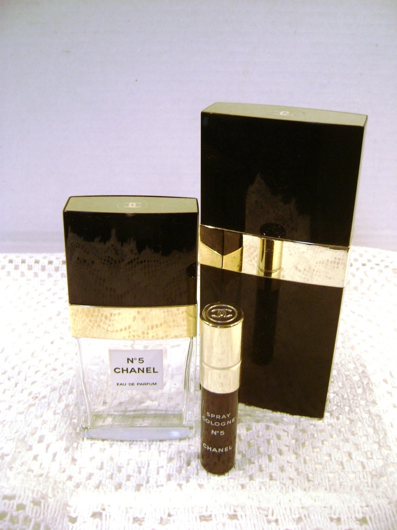 Chanel No 5 Perfume Bottle Collection Coco Chanel Designer Etsy