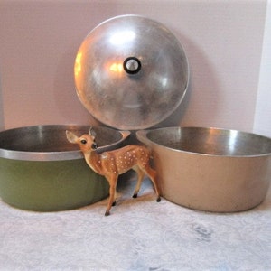 Club Cookware Brown Vintage Pots & Pans W/ Lids. - Bunting Online
