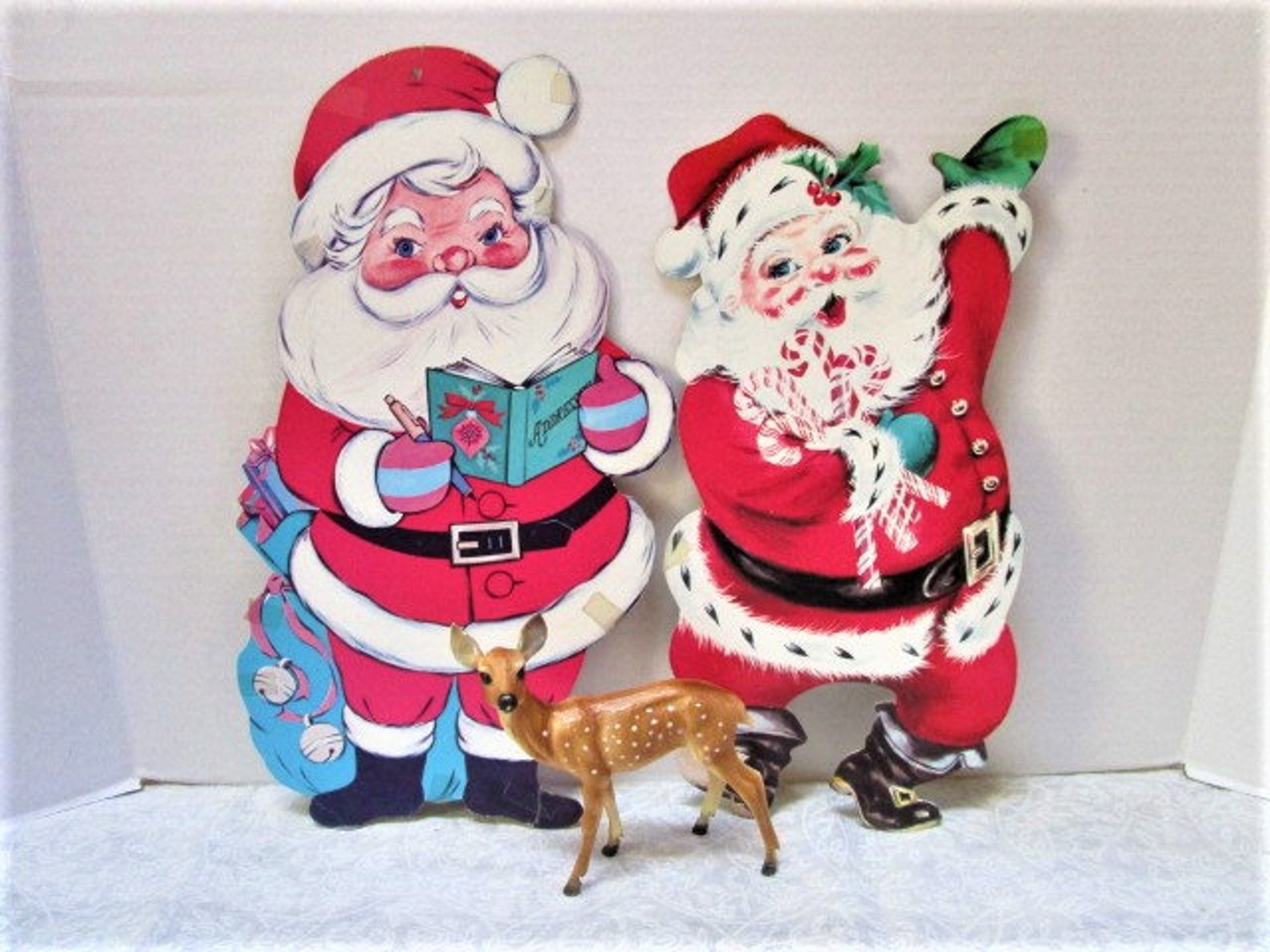Vintage Die Cut Christmas Decorations 