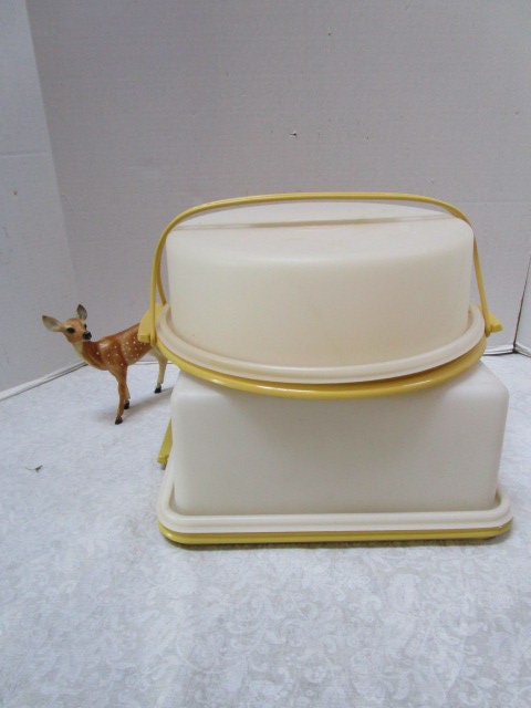 Tupperware Freeze N Save Ice Cream Keeper Container With Lid #1254-6 Almond