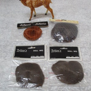 Lot of 4 Doll Wigs, NIB Doll Making Supply Various Styles & Colors by Tallina&#39;s Doll Supplies and Doll Parts Brands, Crafting, Doll Hospital