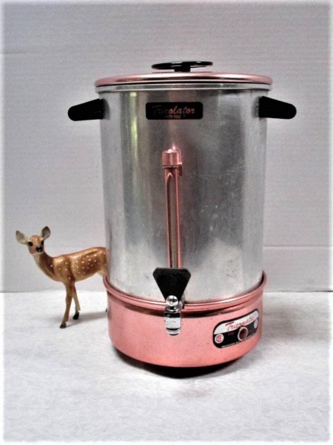 Vintage Tricomatic Party Perk Tricolator Copper & Steel Coffee ...