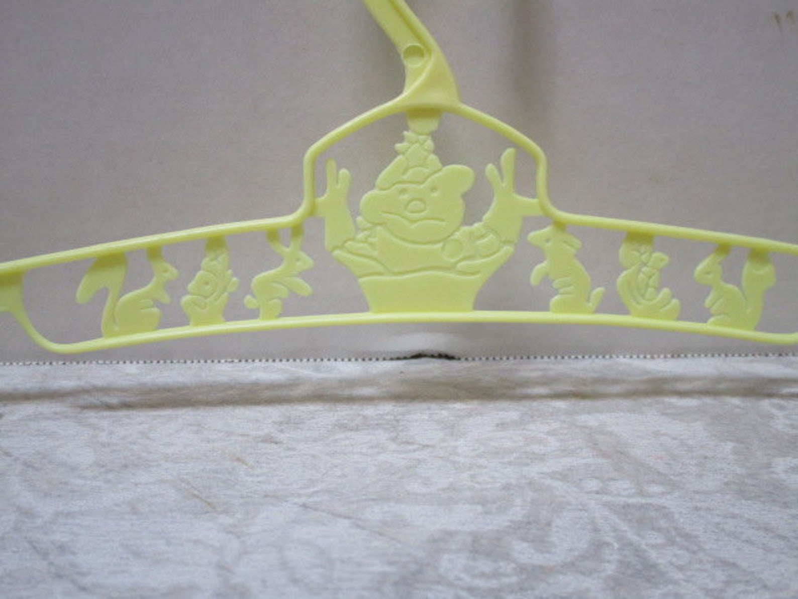 7 Vintage Plastic Hangers Nursery Accessory Clown Woodland Etsy