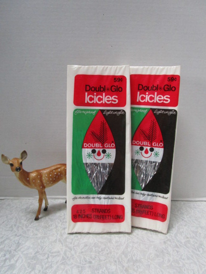 Vintage Die Cut Christmas Decorations Lot of Three Two Etsy