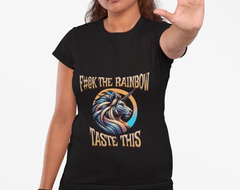 Camiseta gráfica de unicornio divertida: camiseta mística y sarcástica