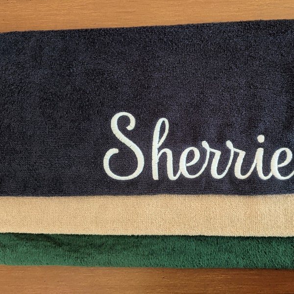 Personalized Golf Towel, Bowling Towel, Sport Towel, Personalized Tri-fold Cotton Towel with Grommet and Hook, Mother's/Father's Day Gift