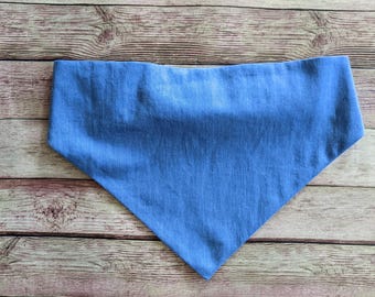 Blue Chambray Dog Bandana