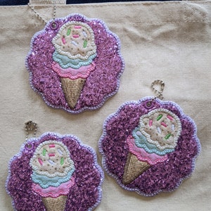 Ice Cream Cone Bag Tag