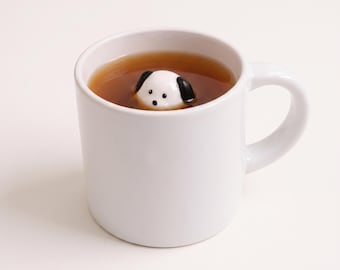 Hidden Dog Mug, Surprise Puppy Inside Ceramic Coffee Cup, Peekaboo Animal Tea