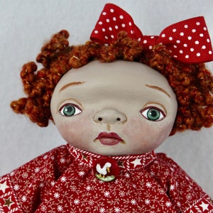 Cute Little Cloth painted Doll by NIADA Artist Donna May Robinson