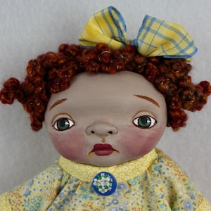 Cloth doll, painted doll, OOAK by NIADA Artist Donna May Robinson
