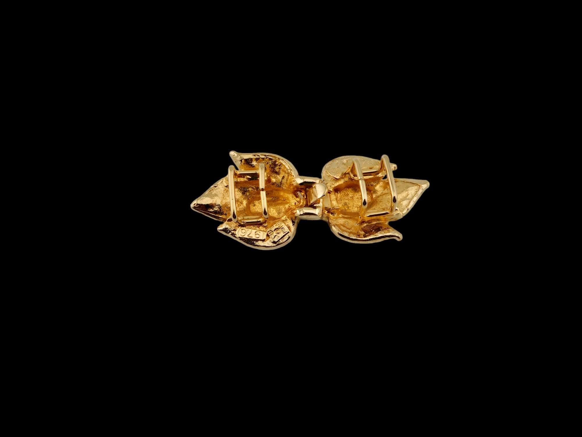 1976 Mimi Di N. Gold-tone Plating Leaves Buckles. - Etsy display picture 2