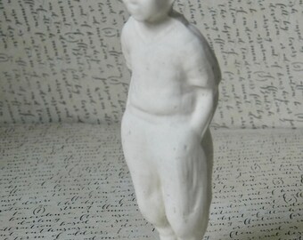 Vintage Bisque Boy Sailor Figurine.