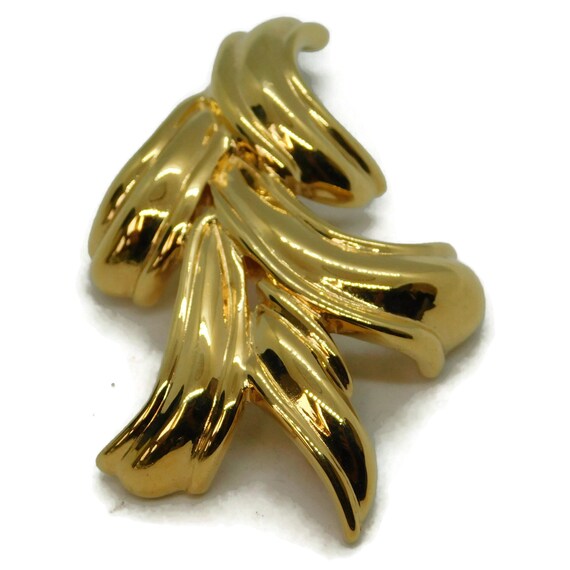MONET Gold tone Abstract Brooch/Pin - image 5