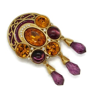 Princess Michaela Von Habsburg MVH Crown Jewels Brooch. Gorgeous MVH Crown Jewels Brooch.