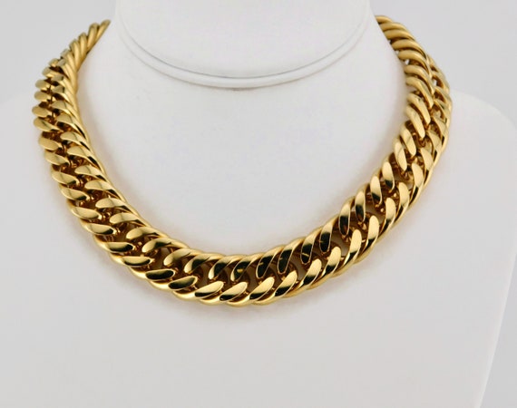 Erwin Pearl Gold tone Chunky Chain Necklace. Eleg… - image 2