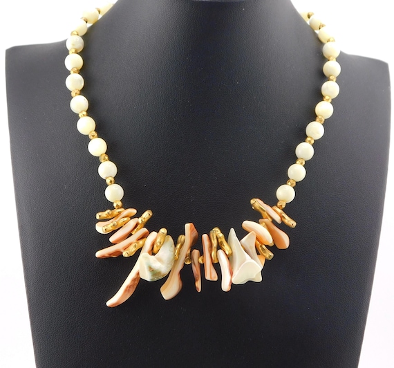 MIRIAM HASKELL Statement Shell and Mother Of Pear… - image 5