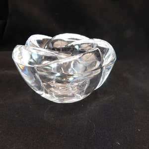 HOLMEGAARD 1825 KAMELIA Crystal Candle Holder. Made in Denmark. Box