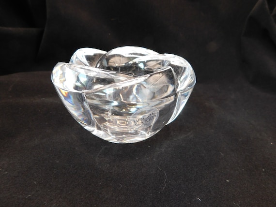 HOLMEGAARD 1825 KAMELIA Crystal Candle Holder. Made in Denmark