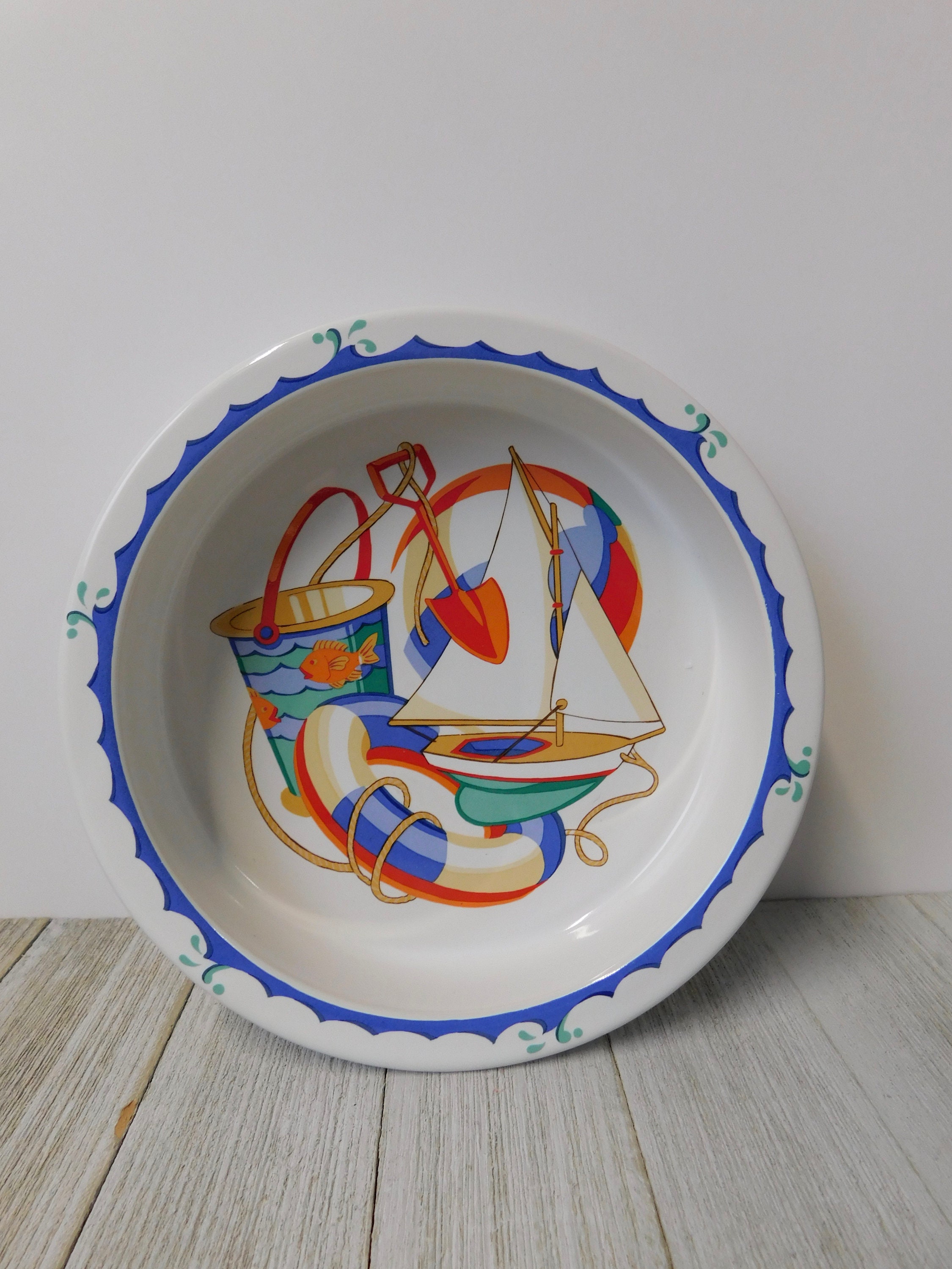 TIFFANY & Co. Tiffany Shore Bowl, Plate and Mug Child Set