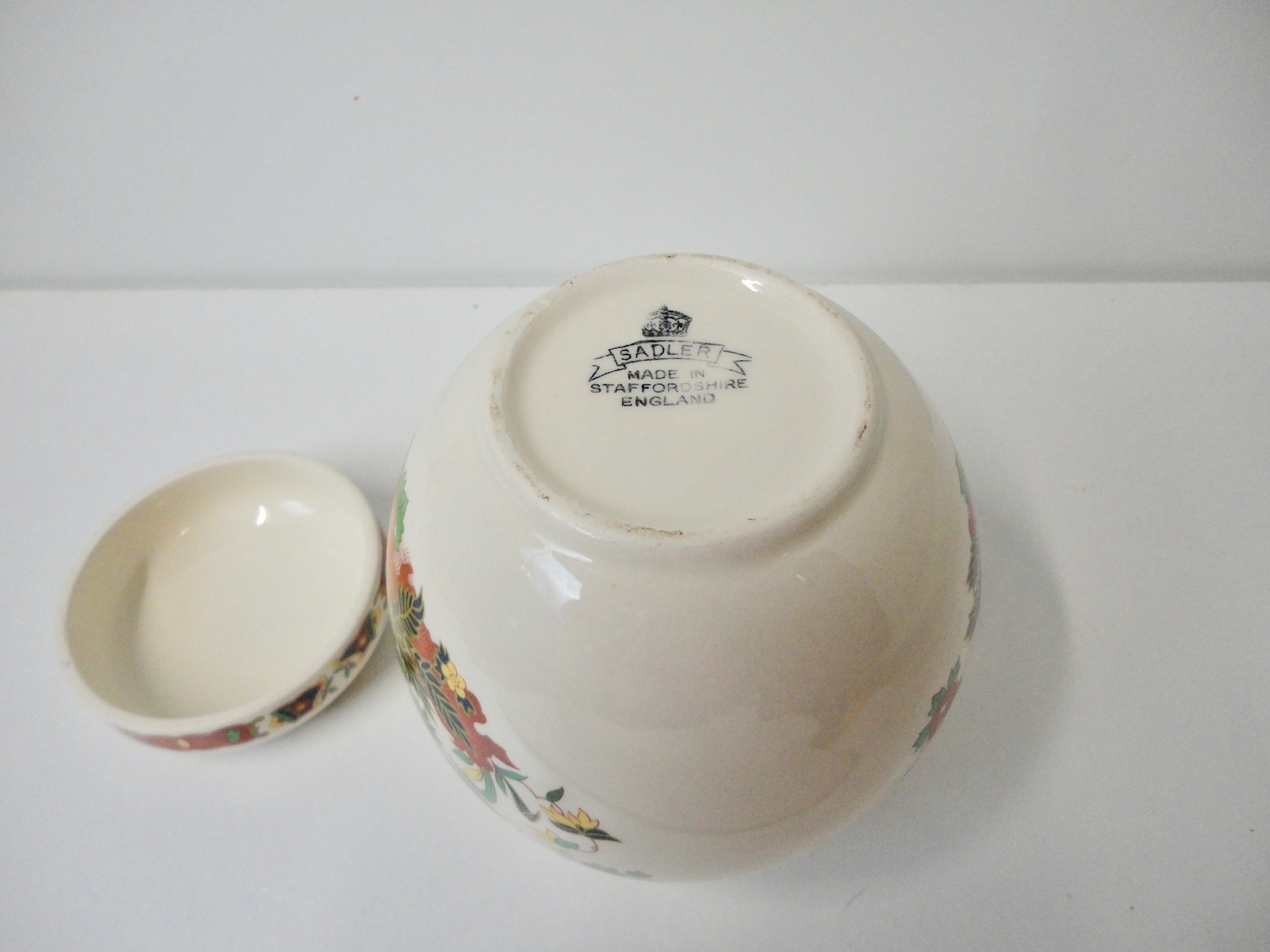 SADLER Staffordshire England Floral Ginger Jar. Etsy