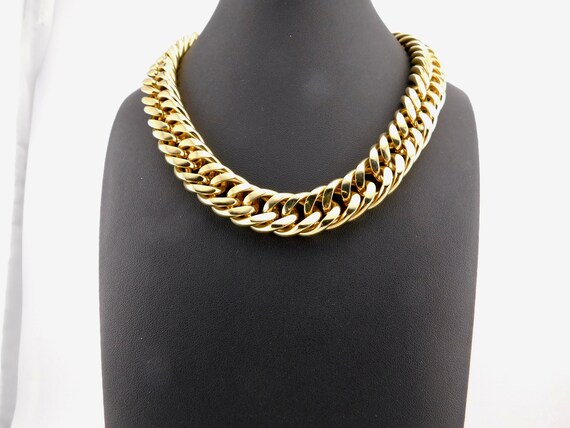 Erwin Pearl Gold tone Chunky Chain Necklace. Eleg… - image 6